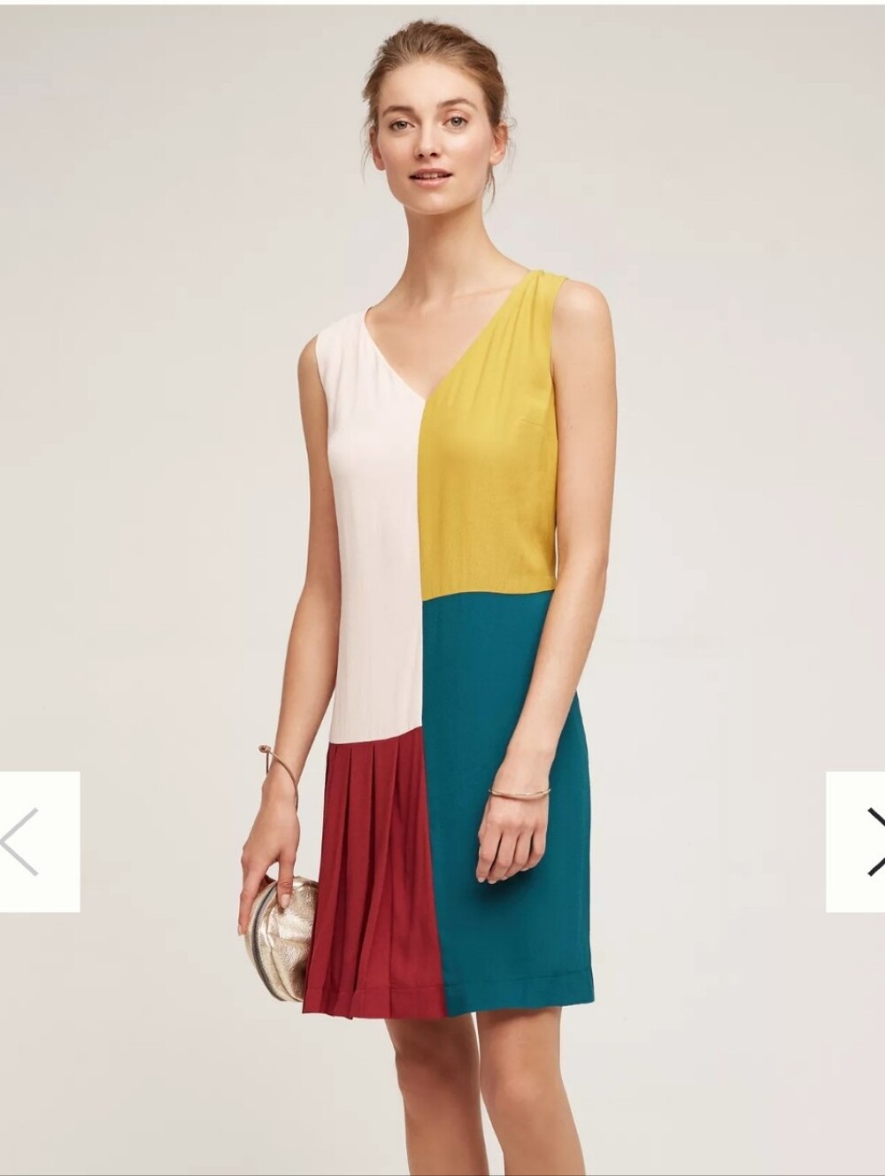 Anthropologie HD in Paris jules color block dress Sz 2